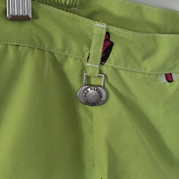 Sag Harbor Sport On The Green Embroidered Gold Design Capri Pants - Picture 10 of 13